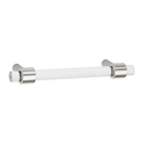 A860-3 PN - Acrylic Contemporary - 3" Cabinet Pull - Polished Nickel