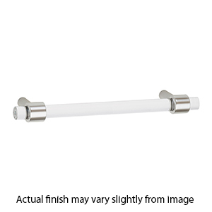 A860-6 PN - Acrylic Contemporary - 6" Cabinet Pull - Polished Nickel