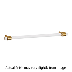 D860-18 SB - Acrylic Contemporary - 18" Cabinet Pull - Satin Brass