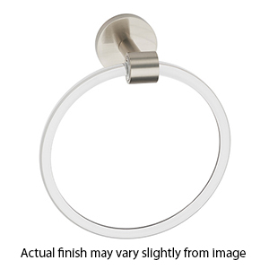 A7240 SN - Acrylic Contemporary - Towel Ring - Satin Nickel