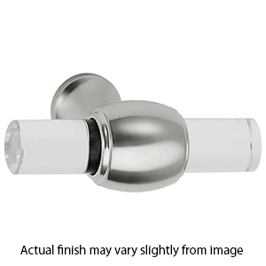 A870-45 PN - Acrylic Royale - 1.75" Cabinet Knob - Polished Nickel