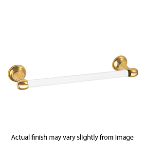 A7320-12 PB - Acrylic Royale - 12" Towel Bar - Polished Brass