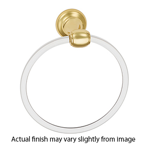 A7340 PB/NL - Acrylic Royale - Towel Ring - Unlacquered Brass