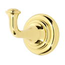 A6780 - Charlie's - Robe Hook - Polished Brass