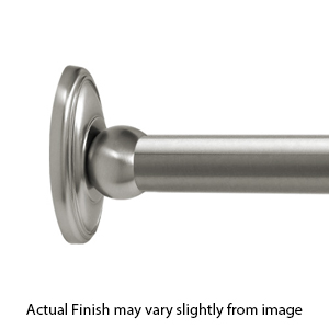 36" Shower Rod - Classic Traditional - Brushed/ Satin Nickel