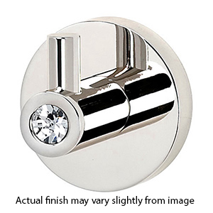 C8380 PN - Crystal Contemporary I - Robe Hook - Polished Nickel