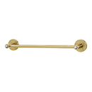 C8320-12 SB - Crystal Contemporary I - 12" Towel Bar - Satin Brass