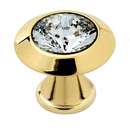 C214 GLD - Swarovski Crystal III - Cabinet Knob - Gold