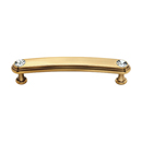 C211-35 PA - Swarovski Crystal I - 3.5" Cabinet Pull - Polished Antique