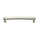 C211-6 SN - Swarovski Crystal I - 6" Cabinet Pull - Satin Nickel