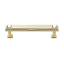 C213-35 GLD - Swarovski Crystal II - 3.5" Cabinet Pull - Gold