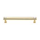 C213-6 GLD - Swarovski Crystal II - 6" Cabinet Pull - Gold