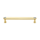 C214-6 GLD - Swarovski Crystal III - 6" Cabinet Pull - Gold