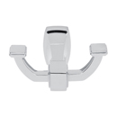 A6584 - Cube - Double Robe Hook - Polished Chrome