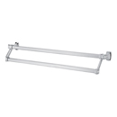 A6525-25 - Cube - 25" Double Towel Bar - Polished Chrome