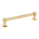 A985-6 - Cube - 6" Cabinet Pull - Satin Brass