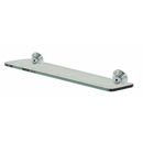 A9050-18 PN - Embassy - 18" Glass Shelf - Polished Nickel