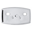 A8990 - Euro - Horizontal Base Plate - Polished Chrome