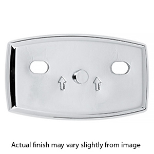 A8990 - Euro - Horizontal Base Plate - Polished Chrome