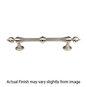 A6929-6 SN - Ornate Collection - 6" Cabinet Pull - Satin Nickel