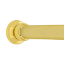 Royale - Shower Rod - Unlacquered Brass