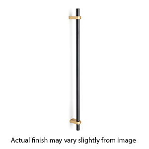 D2801-12 CHP/MB - Vita Bella - 12" Appliance Pull w/ Smooth Bar - Champagne/ Matte Black