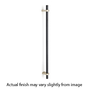 D2801-12 MN/MB - Vita Bella - 12" Appliance Pull w/ Smooth Bar - Matte Nickel/ Matte Black