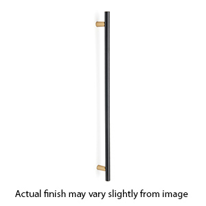 D2802-18 CHP/MB - Vita Bella - 18" Appliance Pull w/ Smooth Bar - Champagne/ Matte Black