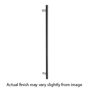 D2802-12 MN/MB - Vita Bella - 12" Appliance Pull w/ Smooth Bar - Matte Nickel/ Matte Black