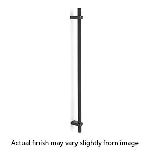 D2901-18 MB - Vita Bella - 18" Appliance Pull w/ Knurled Bar - Matte Black