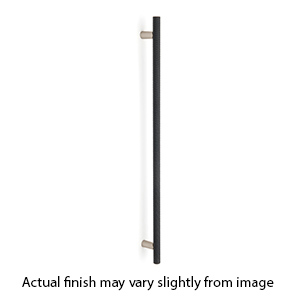 D2902-12 MN/MB - Vita Bella - 12" Appliance Pull w/ Knurled Bar - Matte Nickel/ Matte Black