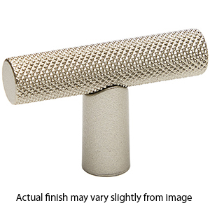 A2902 MN - Vita Bella - 1.75" Cabinet T-Knob w/ Knurled Bar - Matte Nickel