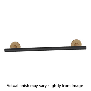 A9420-24 CHP/MB - Vita Bella - 24" Towel Bar w/ Knurled Bar - Champagne/ Matte Black