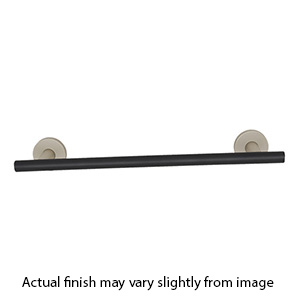 A9420-24 MN/MB - Vita Bella - 24" Towel Bar w/ Knurled Bar - Matte Nickel/ Matte Black