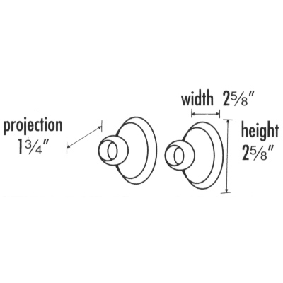 Yale - Shower Rod End Flanges