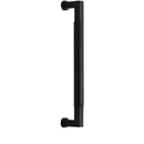 V1315-12-TB BLK - 12"cc Bauhaus Knurled Appliance Pull - Flat Black