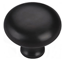 MT0117-032 BLK - 1-1/4" Round Cabinet Knob - Flat Black