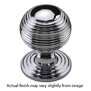 MT0973-032 PCH - 1-1/4" Reeded Cabinet Knob - Polished Chrome