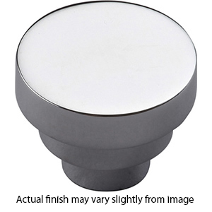 MT3624-032 PCH - 1.25" Step Cabinet Knob - Polished Chrome