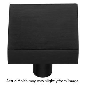 MT3685-038 BLK - 1-1/2" Square Cabinet Knob - Flat Black