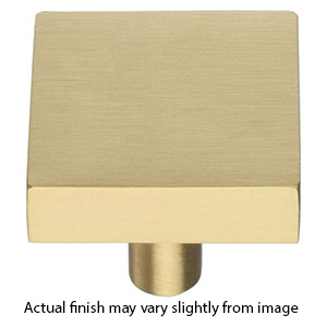 MT3685-038 MSB - 1-1/2" Square Cabinet Knob - Satin Brass