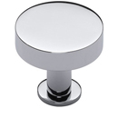 MT3885-032 PCH - 1.25" Disc Knob w/ Rose - Polished Chrome