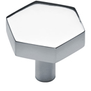 MT4334-036 PCH - 1-3/8" Hex Cabinet Knob - Polished Chrome