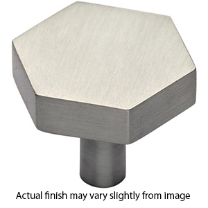 MT4334-043 GSN - 1.75" Hex Cabinet Knob - Satin Nickel