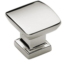 MT4382-025 PNI - 1" Convex Square Knob - Polished Nickel