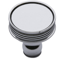 MT4547-032 PCH - 1.25" Ridged Cabinet Knob - Polished Chrome