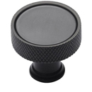 MT4648-032 DOR - 1.25" Round Knob w/ Knurled Edge - Oil Rubbed Bronze