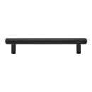 MT4458-102 BLK - 4"cc Knurled Cabinet Pull - Flat Black