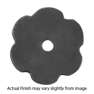 CKB.FW - Tuscany - Flower Knob Backplate - Matte Black