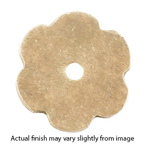 CKB.FW - Tuscany - Flower Knob Backplate - Natural Bronze